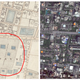 Simms map (left) and Google Maps image (right) showing Kaseabagan Muslim Cemetery.